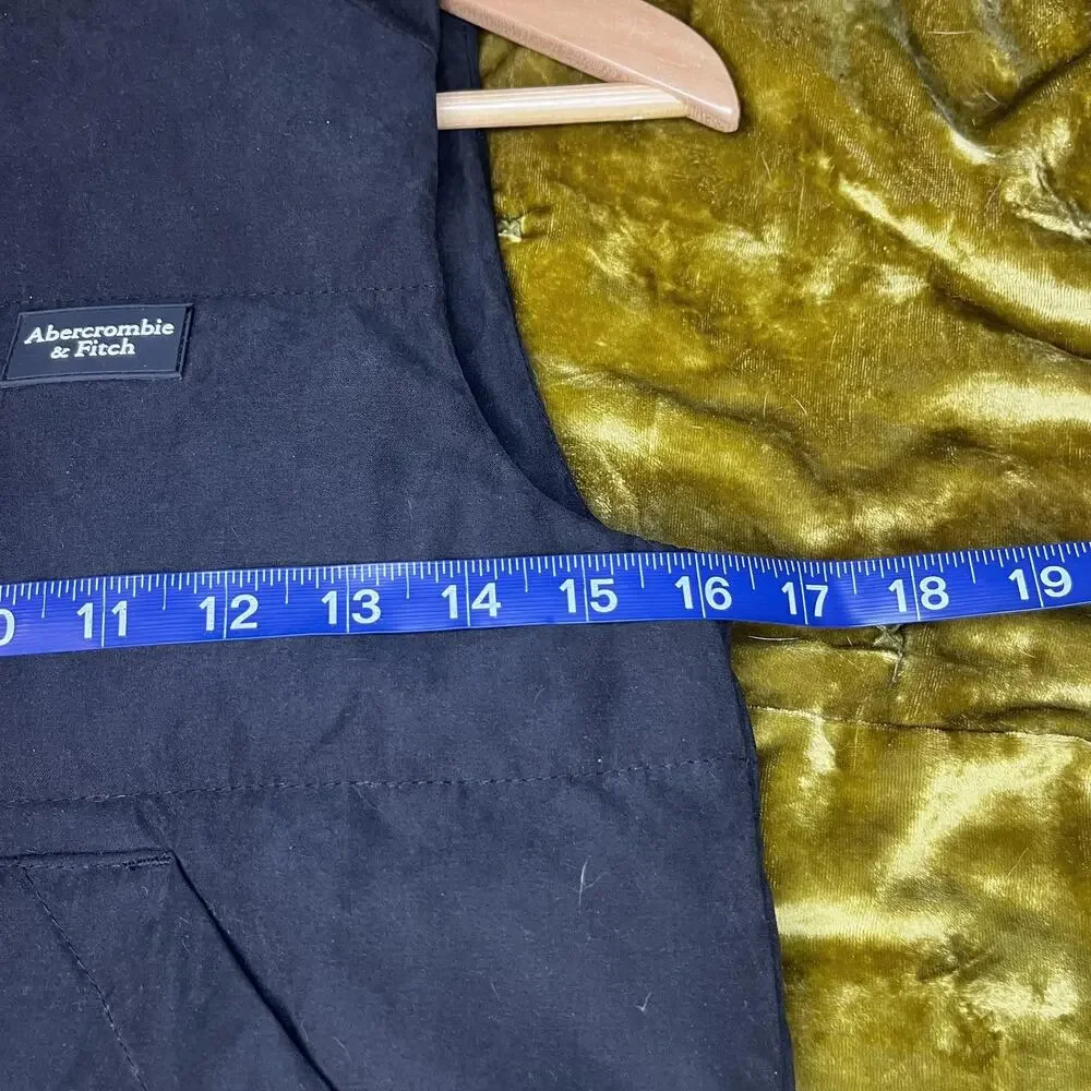 Abercrombie Kids Full Zip Vest Boys 7/8 Puffer Wind Water Resistant‎ Preppy Y2K